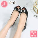 パンプス 走れる ウェッジソール 4cm 夏 レディース オープントゥ サンダル 疲れない 婦人靴 カジュアル キレイ 美脚効果 フラットシューズ エナメル フォーマル お出かけ 軽量 ミドルヒール コンフォート オープントゥ パンプス YJSO