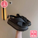 800円OFFクーポン サンダル パデット レディース ラウンドトゥ 厚底 大きいサイズ 小さいサイズ 歩きやすい クッション ベルクロ ベルト 調整可能 スポ...