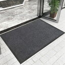 1000円OFFクーポン 玄関マット 泥落とし 屋外 屋内 吸水 洗える WELCOME ウェルカムマット 黒 紺 茶 室外 室内 家庭用吸水 速乾 快適 耐磨...