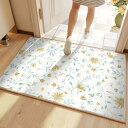 800円OFFクーポン 玄関マット ペルシャ風 洗える 滑り止め げんかんまっと 室内 玄関まっと 屋内 吸水 マット 花柄 おしゃれ 玄関 マット 薄型 洗面...