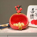 1700円OFFクーポン ざくろの置物 キー収納 収納トレイ 多機能収納 卓上収納 置物 オブジェ 小物入れ 鍵置き 鍵入れ ジュエリー 鍵 腕時計 玄関 収納 おしゃれ インテリア 北欧 インテリア雑貨 かわいい 置物 果物置物 樹脂製 可愛い雑貨 YJSO