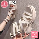 777円OFFクーポン サンダル ぺたんこ かわいい 夏 歩きやすい ストラップ レディース大きいサイズ 幅広 甲高 レディース エスニック グラディエーターサ...
