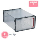 500円OFFクーポン シューズボックス 6個 大容量 収納ボックス 省スペース スニーカーボックス 小物 文房具 化粧品 収納ケース 靴ケース 收靴箱 スニーカーラック 男女兼用 玄関 靴棚 組立て式 折りたたみ 扉付き クリアボックス 6個 YJSO