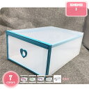 シューズボックス スニーカーボックス スニーカー 4個 収納 クリアボックス 靴収納 透明 靴棚 靴箱 組立て式 大容量 シューズ 収納ボックス シューズケース...