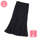 1700円OFFクーポン 水玉柄 ロングスカート レディース スカート 春 夏 秋 水玉 シフォン おしゃれ Aライン ミモレ丈 ハイウェスト 着痩せ ふんわり 普段着 街着 通学 通勤 デート スカート 女子感 ふんわり 抜け感 フレアスカート YJSO