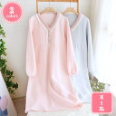 800円OFFクーポン 前開きパジャマ 部屋着 レディース ルームウェア ワンピース 吸汗 通気 肌に優しい ロング丈 ネグリジェ 春 夏 秋 綿 キルト ルー...