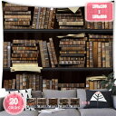 500円OFFクーポン ビンテージ 図書館 本棚 タペストリー 壁掛け 勉強部屋 写真 アートプリント タペストリー レトロ 本棚 壁アート ボヘミアン ヒッピ...
