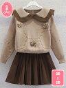 3500円OFFクーポン 卒業式スーツ 女の子 子供スーツ セットアップ ネクタイ付き チェック柄 スカートセット プリーツスカート 上下セット 2点セット 女の子スーツ 可愛い JK制服 トレーナー 女子制服 入学式 卒業式 入園式 学生服 春 秋 YJSO