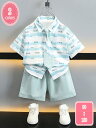 キッズ ベビー服 セットアップ ポロシャツ 半袖 子供服 上下セット 2点セット 男の子 ポケット付 夏 春 カジュアル パンツ ジュニア おそろい 洋服 フォ...