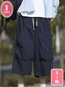 1700円OFFクーポン メンズ 男性用 ワイドパンツ 春 7分丈 ハーフ丈 ミリタリー カーゴパンツ 夏 クロップドパンツ 太め ゆったり 短パン ショーパン 大きいサイズ 軽量 カジュアル ウエストゴム 秋 速乾 かっこいい スポーツ ひざ下 YJSO