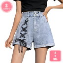 1700円OFFクーポン デニムショートパンツ ショーパン 短パン ハーフパンツ キュロットパンツ ショートデニム ロールアップ ホットパンツ デニム ゆったり Aライン ショート丈 美脚 脚長 可愛い 普段 無地 ショートパンツ レディース YJSO