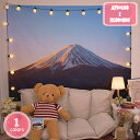500円OFFクーポン タペストリー さくらタペストリー 富士山タペストリー ピンク 夢 川 日光 リビングルーム 富士山 山 撮影用 桜 美術 室内装飾 間仕...