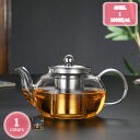 777円OFFクーポン ティーポット 耐熱ガラス 急須 ガラスティーポット 茶こし ガラス 紅茶ポット 紅茶 ポット ストレーナー 茶こし付き 食洗機対応 透明...