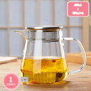 800円OFFクーポン ガラスティーポット 茶器 ステンレス茶こし付き 直火対応 耐熱 耐熱ガラス コーヒー ドリップポット レンジ ティーポット ガラス製 軽...