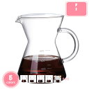 800円OFFクーポン ガラスサーバー コーヒーサーバー 耐熱ガラス サーバーティーポット コーヒードリッパー ドリッパー ガラス コーヒーサーバーセット コー...