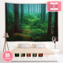 800円OFFクーポン タペストリー ファンタジーの森のタペストリー 自然の風景の壁掛け アパート 自然風景 樹木 フラワー 滝 森林 日光 洗える リビングル...