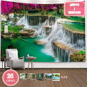 500円OFFクーポン タペストリー 森のタペストリー 風景写真タペストリー 森林 北欧 川の水 日光 樹木 部屋 景色 おしゃれ飾り 滝 個性ギフト 人気のお...