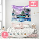 500円OFFクーポン タペストリー サンセットタペストリー 夏のタペストリー 波 リラックス リーフ ココナッツの木 日光 リビングルーム ビーチ 模様替え ...