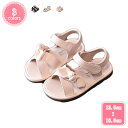 800円OFFクーポン サンダル キッズ 女の子 子供シューズ 軽量 滑り止め 通気 アウトドアサンダル ガールズシューズ 蝶結び飾り 歩きやすい 履き心地 甲...