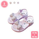 777円OFFクーポン サンダル 厚底 女の子 キッズ 子供 ジュニア 可愛い リボン 疲れない 痛くない 滑り止め マジックテープ付き 履きやすい おしゃれ ...
