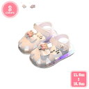 800円OFFクーポン サンダル キッズ 女の子 子供 靴 光る 防滑 可愛い 春 夏 フォーマル プリンセス ベビー 柔らかい 通気 ビーチサンダル スポーツ...