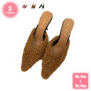 1700円OFFクーポン もこもこ 可愛い パンプス レディース ハイヒール 8cm パーティー ミュール ポインテッドトゥ ミュール サンダル ピンヒール エ...