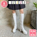 800円OFFクーポン レディース ロングブーツ 歩きやすい ブーツ 黒 美脚 太ヒール 厚底 ハイヒール ブーツ 長靴 高筒ブーツ エナメル おしゃれ パーティー コスプレ サイドジッパー 大きいサイズ 演出 美脚 厚底ブーツ 長ブーツ 秋冬 シンプル YJSO