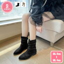 1000円OFFクーポン ミドルブーツ レディース ブーツ ブーティ 靴 疲れない ブーツ ぺたんこ 歩きやすい 靴 旅行 婦人靴 大きいサイズ ショート ブー...