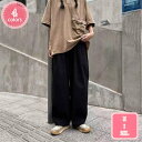 ワイドパンツ レディース ロング丈 ガウチョパンツ ハイウェスト テーパードパンツ ウェストゴム 無地 ボトムス 大きいサイズ カジュアル 着痩せ ワイドパンツ ロングパンツ バギーパンツ カーゴパンツ 旅行 お出かけ YJSO