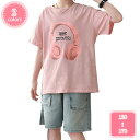 800円OFFクーポン 韓国 子供服 セットアップ 女の子 半袖 夏 tシャツ ショートパンツ デニムパンツ デニム ジーンズ プリント カジュアル ナチュラル...