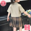 1700円OFFクーポン 韓国 子供服 セットアップ 女の子 夏服 半袖 プリーツスカート 上下セット キッズ 学生 セットアップ 夏着 Tシャツ+スカート 半袖 可愛い かわいい ガールズ 制服 スクール JK コスプレ スカートセット 同窓会 普段着 通学着 YJSO