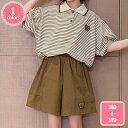 800円OFFクーポン 女の子 子供服 上下セット 子ども用 Tシャツ 半袖 パンツ キッズ服 2点セット ガールズ 夏服 女の子 半袖 tシャツ ハーフパンツ...