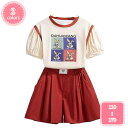 800円OFFクーポン 子供服 女の子 セットアップ 夏服 上下セット 半袖tシャツ ショートパンツ 2点セット キッズ ジャージ ガールズ スポーツウェア カ...