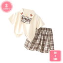 800円OFFクーポン 子供服 セットアップ ダンス 半袖シャツ プリーツスカート 韓国 可愛い 2点セット キッズ服 女の子 夏服 ファッション ガールズ J...