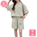 1700円OFFクーポン 子供 子供服 女の子 Tシャツ ショートパンツ 2点セット キッズ ジャージ 上下セットアップ トップス スポーツウェア ガールズ 半...