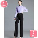 1000円OFFクーポン ハイウエスト ワイドパンツ ストレートパンツ レディース ロング パンツ 通気 春 夏 秋 ワイドストレートパンツ 女性 ハイウエストパンツ ストレート 大きいサイズ 体型カバー ロングパンツ ボトムス YJSO