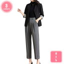 777円OFFクーポン テーパードパンツ アンクル丈 ハイウエスト ストレート センタープレス パンツ レディース クロップドパンツ 九分丈パンツ 美脚 脚長効果 ロングパンツ ワイド レディース テーパードパンツ アンクル丈 YJSO