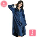 500円OFFクーポン ハーフスリップ パジャマ シルク 透け感 女性 ゆったり 無地 たっぷりレース パープル ゆったり シャツ式 夏 プレゼント ネグリジェ...