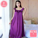 キャミソール パジャマ ポリエステル ノースリーブ スキンタッチ vネック 粉々になった小さな花 前開き ホワイト 透け感 無地 春 暖かい ネグリジェ ホーム...