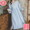パジャマ ワンピース レディース 綿 ゆったり ネグリジェ ルームワンピース キレイめ かわいい 部屋着 春秋 姫系 吸汗速乾 通気 肌に優しい カジュアル パジャマ レディース 薄手 ネグリジェ スリップウェア YJSO