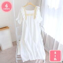 800円OFFクーポン 綿 肌に優しい ルームワンピース ネグリジェ フリル レース 可愛い 姫系 プリンセス パジャマ レディース ネグリジェ 半袖 寝巻き ...