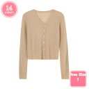 カシミヤタッチ Vネック カーディガン レディース 長袖ニット 事務服 薄手 オフィス きれいめ かわいい かーでがんレディース 女 ボレロ 無地 UVカット ...