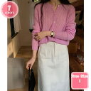 3500円OFFクーポン カーディガン レディース ニット 秋 デザイン カシミヤタッチ 着回しやすい シルエット 薄手 羽織る 着痩せ 小顔 高伸縮 アウター...
