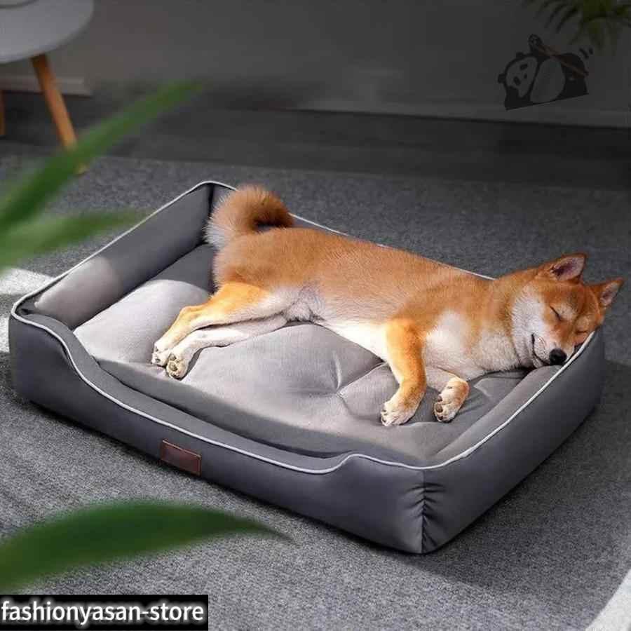楽天スーパーSALE10%OFF 噛んでも破れない犬用ベッド オックスフォード生地 清掃しやすい ペットベッド 犬 クッション性が 高反発 滑り止め 四季通用 犬のベッド 通気 防水 快適で ペッ