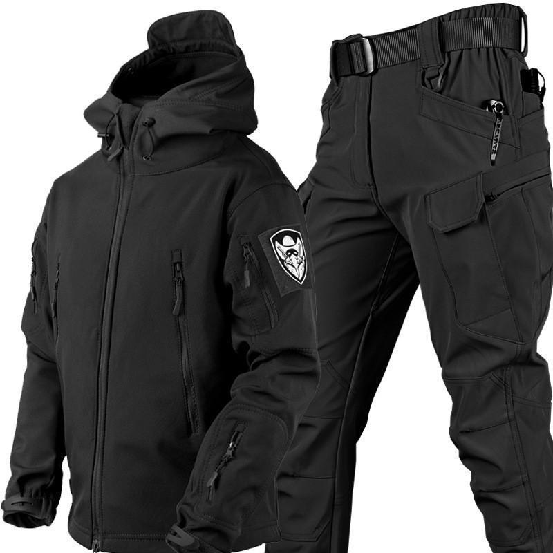 マウンテンジャケット メンズ 厚手 登山服 スキーウェア マウンテンパーカー 上下...