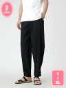 1000円OFFクーポン ワイドパンツ イージーパンツ テーパード 綿麻 ゆったり リラックス リネン ハロンぱんつ メンズ ユニセックス レディース ズボン 麻 YJSO