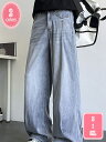 接触冷感 デニムパンツ メンズ デニム パンツ ジーンズボトムズ ズボン ストレッチ ゆったり 冷感 涼しい 夏 ズボン YJSO