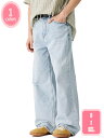 メンズ デニムパンツ ワイドパンツ ジーンズ ウォッシュ加工 ヴィンテージ メンズジーパン おしゃれ ストリート ストレート ワイド 春 夏 秋 ゆったり 20代 30代 40代 YJSO