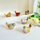 300円OFFクーポン 鳥 置物 飾り かわいい セラミック ミニサイズ 陶器置物 リビング 寝室 玄関 デスク 卓上 飾り 北欧 アクセサリ デコレーション 装飾品 部屋飾り とり 6個セット アニマル雑貨 動物 グッズ インテリア プレゼント 贈り物 YJSO