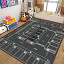 300円OFFクーポン 子供部屋マット お遊びラグ プレイマット ルームマット キッズラグ 防汚 ロードマップ キッズ 子ども部屋 教育 カーペット キッズルー...